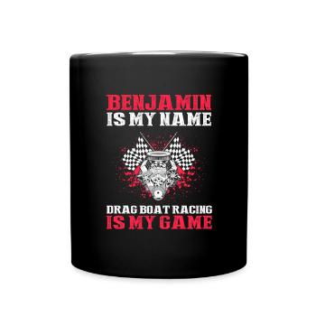 Conception de bateaux de course pour les courses de dragsters - Mug uni - noir - Devant