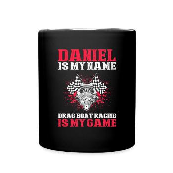 Speedboat Racing Design for Racing Boaters - Full Colour Mug - black - Front