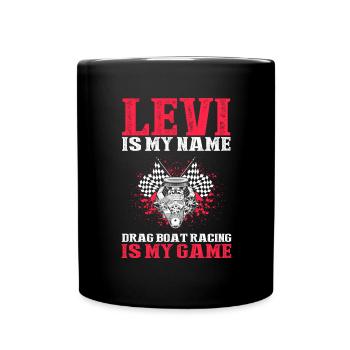 Speedboat Racing Design for Racing Boaters - Full Colour Mug - black - Front