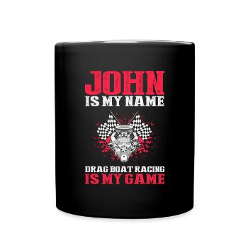 Conception de bateaux de course pour les courses de dragsters - Mug uni - noir - Devant