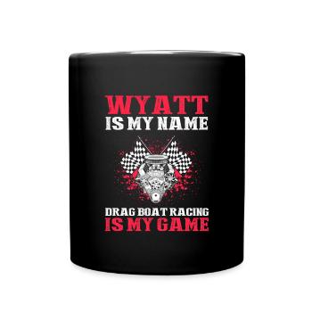 Conception de bateaux de course pour les courses de dragsters - Mug uni - noir - Devant