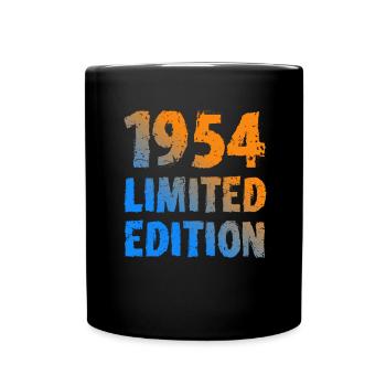 1954 édition limitée cadeau d’anniversaire femme mari - Mug uni - noir - Devant