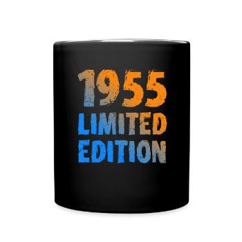 1955 Limited Edition Birthday Gift Wife Husband - Full Colour Mug - black - Front