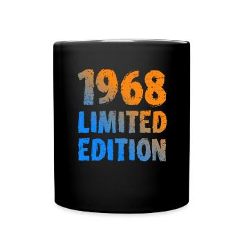 1968 Limited Edition Birthday Gift Wife Husband - Full Colour Mug - black - Front