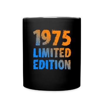 1975 édition limitée anniversaire cadeau femme mari - Mug uni - noir - Devant