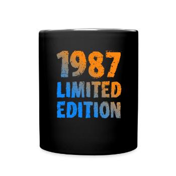 1987 édition limitée anniversaire cadeau femme mari - Mug uni - noir - Devant