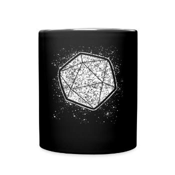 RPG Tabletop Role-playing game D20 Dice - Full Colour Mug - black - Front
