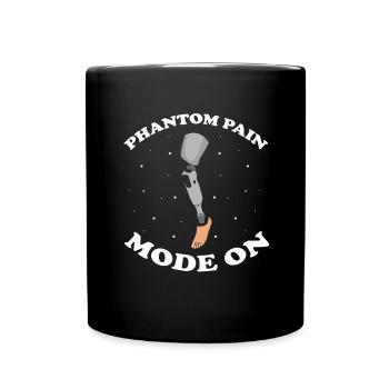 Conception de jambe bionique pour prothèses de jambe - Mug uni - noir - Devant