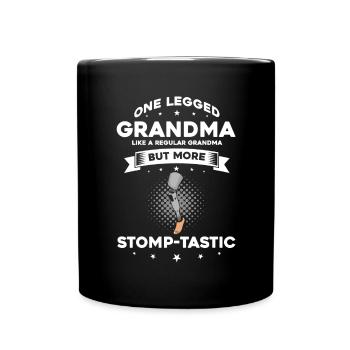Conception de jambe bionique pour prothèses de jambe - Mug uni - noir - Devant