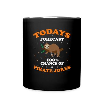 Artificial limb design for leg prosthesis - Full Colour Mug - black - Front