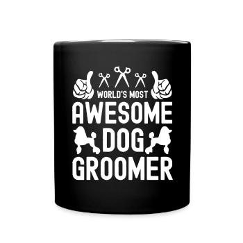 Le chien le plus chaud du monde - Gromer - Mug uni - noir - Devant