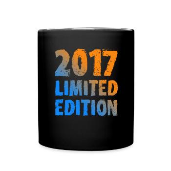 2017 Édition Limitée Anniversaire Cadeau Décoration - Mug uni - noir - Devant