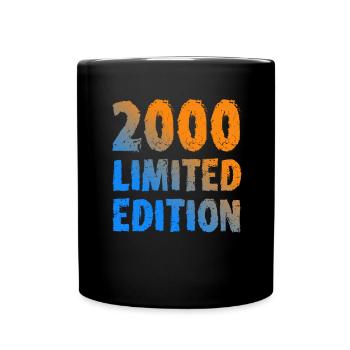 2000 Limited Edition Birthday Gift Wife Husband - Full Colour Mug - black - Front