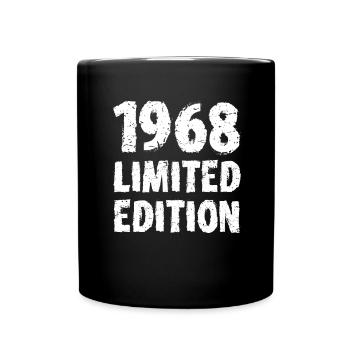 1968 Limited Edition Birthday Gift Wife Husband - Full Colour Mug - black - Front