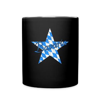 Bavaria Bayern - Tasse einfarbig - Schwarz - Vorne