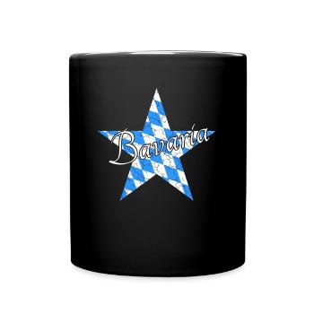 Bavaria Bayern - Tasse einfarbig - Schwarz - Vorne