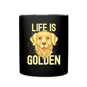 Life is golden - Full Colour Mug - black - Front