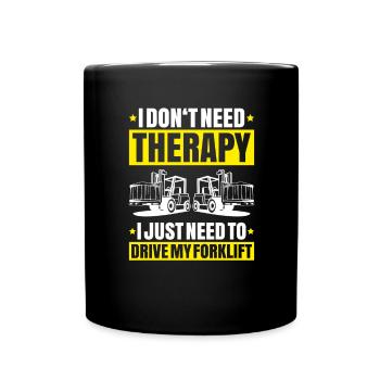 Forklift Driver Forklift Operator - Full Colour Mug - black - Front