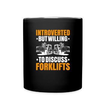 Forklift Driver Forklift Operator - Full Colour Mug - black - Front