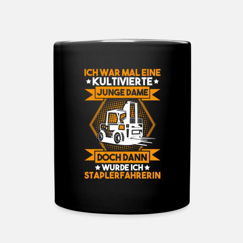 Staplerfahrer Gabelstaplerfahrer Forklift Operator - Tasse einfarbig - Schwarz