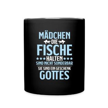 Aquaristik Aquarianer Aquarium Fische Aquarist - Tasse einfarbig - Schwarz - Vorne