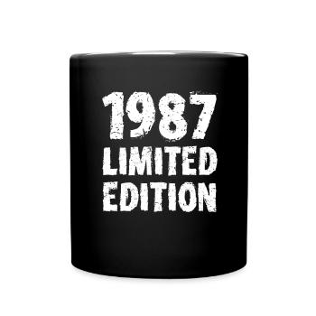 1987 édition limitée anniversaire cadeau femme mari - Mug uni - noir - Devant