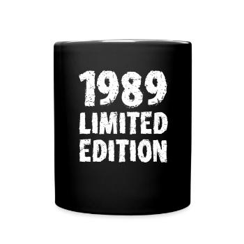 1989 Limited Edition Birthday Gift Wife Husband - Full Colour Mug - black - Front