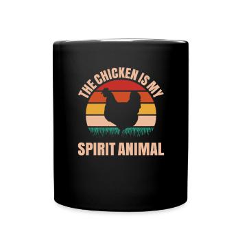 Chicken Chickens Hen Gockel Pet Domestic Chicken Chicken - Full Colour Mug - black - Front