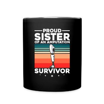 Conception de jambe bionique pour prothèses de jambe - Mug uni - noir - Devant