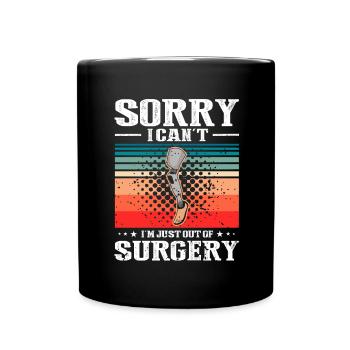 Conception de jambe bionique pour prothèses de jambe - Mug uni - noir - Devant