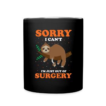 Beinprothesendesign und Beinprothesen - Tasse einfarbig - Schwarz - Vorne
