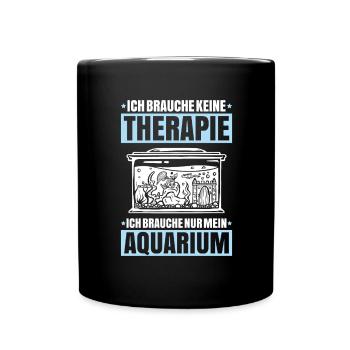 Aquaristik Aquarianer Aquarium Fische Aquarist - Tasse einfarbig - Schwarz - Vorne