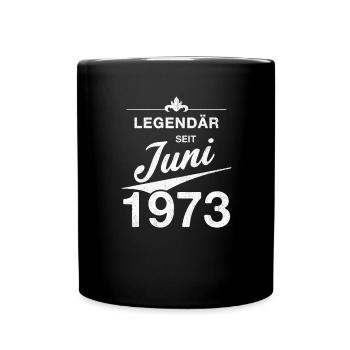 50e anniversaire Légendaire Juin 1973 Année 73 - Mug uni - noir - Devant