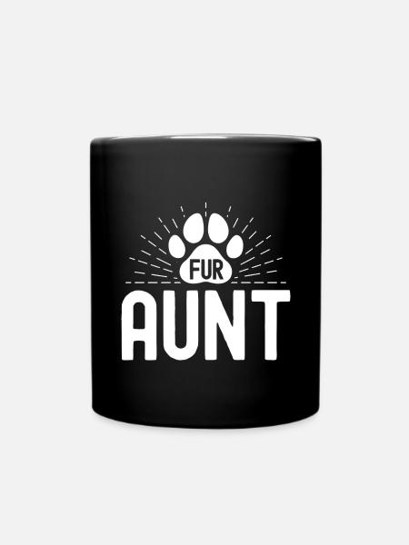 Pelz-Tante - Tasse einfarbig - Schwarz