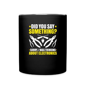 Électricien électronique Électricien monteur de lignes - Mug uni - noir - Devant