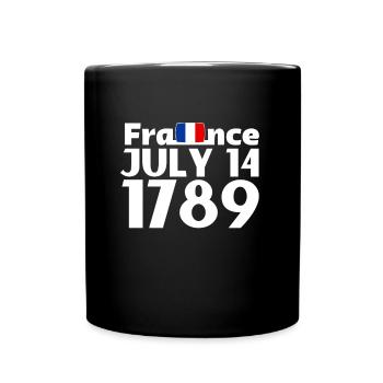 Fraternité Liberte Egalite Français Révolution - Mug uni - noir - Devant