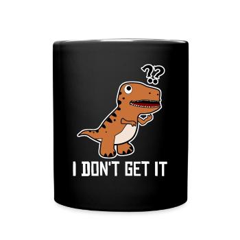 T-rex Tyrannosaurus rex - Mug uni - noir - Devant