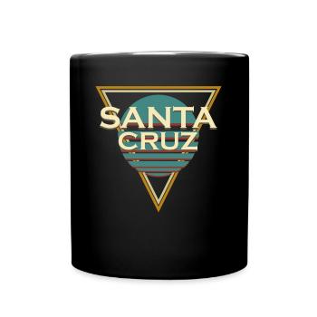 Santa Cruz Surfing - Full Colour Mug - black - Front