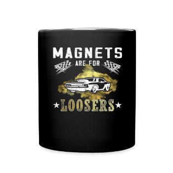 Modellauto liebhaber Slot Car - Tasse einfarbig - Schwarz - Vorne
