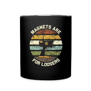 Vintage RC Car Racing - Slot Cars - Full Colour Mug - black - Front