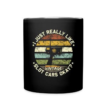 Vintage Slot Car Racing - Modélisme - Mug uni - noir - Devant