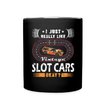 Vintage Slot Car Racing - Modélisme - Mug uni - noir - Devant
