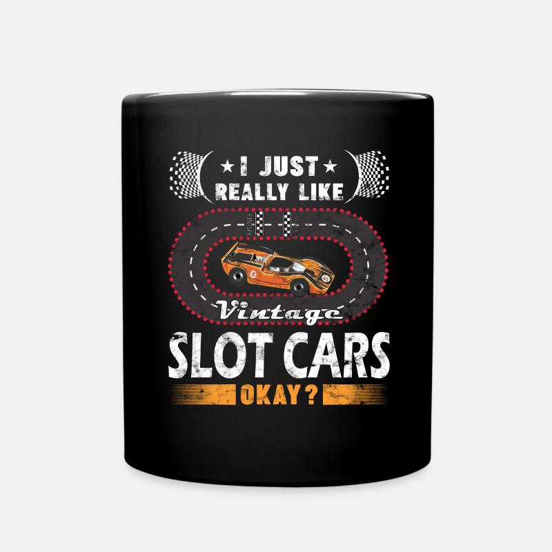 Vintage Slot Car Racing - Modélisme - Mug uni - noir