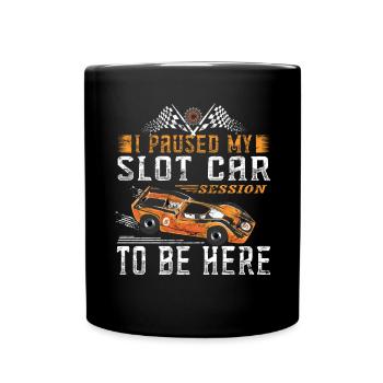 Vintage Slot Car Racing - Modellautos - Tasse einfarbig - Schwarz - Vorne