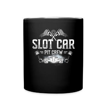 Slot Car Pit Crew - Hobby Modellauto - Tasse einfarbig - Schwarz - Vorne