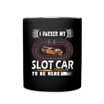 Vintage Slot Car Racing - Modélisme - Mug uni - noir - Devant