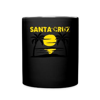 Santa Cruz Sunset - Full Colour Mug - black - Front