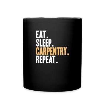 Zimmerer Zimmermann Zimmerei Carpenter Carpentry - Full Colour Mug - black - Front