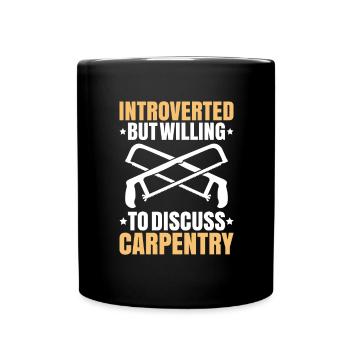 Zimmerer Zimmermann Zimmerei Carpenter Carpentry - Full Colour Mug - black - Front