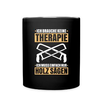 Zimmerer Zimmermann Zimmerei Carpenter Carpentry - Tasse einfarbig - Schwarz - Vorne
